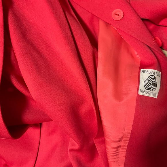 Stunning pantsuit size 10 in bright coral color - Picture 5 of 6